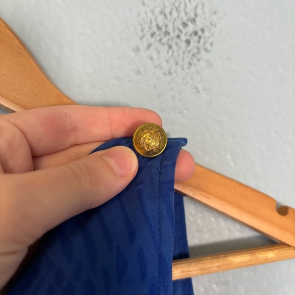 Armani Exchange Cobalt Blue Sleeveless Mini A Line Dress Sz 2‎ Party Cocktail - Picture 6 of 11